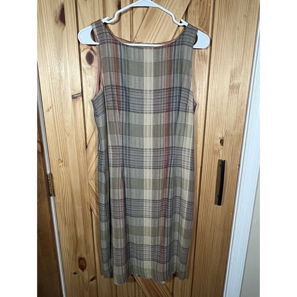 J.B.S. Ltd. Plaid Striped Dress Sleeveless Vintage Women’s Size 6 EUC